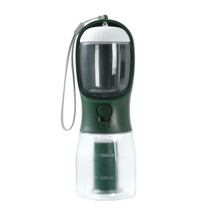 Elivine 3-in-1 Dog Water Bottle – Feeder, Bowl & Waste Bag Dispenser